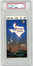 1986 NBA ALL STAR GAME TICKET STUB ISIAH THOMAS MVP PSA 2 RARE BASKETBALL WOW !!
