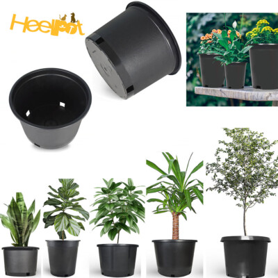 1/2/3/5/7/10/20/25 Gallon Plastic Garden Plant Nutrition Pots Flower  Nursery Pot | eBay