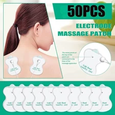 50PCS Snap On Replacement Pads For Massager & Electrode Pads TENS Unit