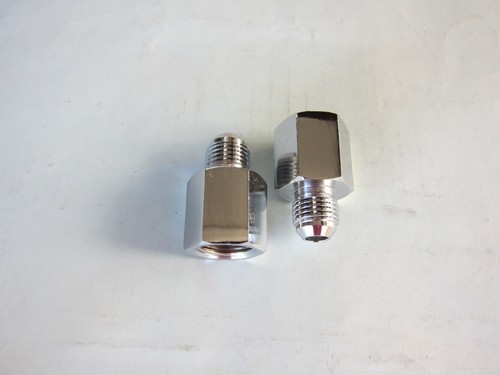 Ajuste hidráulico Lowrider 3/8"F a #6jic recto, cromado, 2 piezas - Imagen 6 de 10