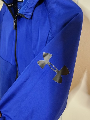 Under Armour Blue Full Zip Jacket Size Med - Picture 3 of 5