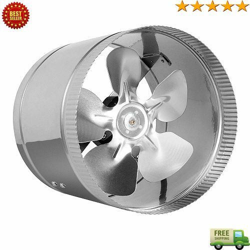 Inline Duct Fan 400 CFM, 8 Inch, HVAC Booster Blower Egypt | Ubuy