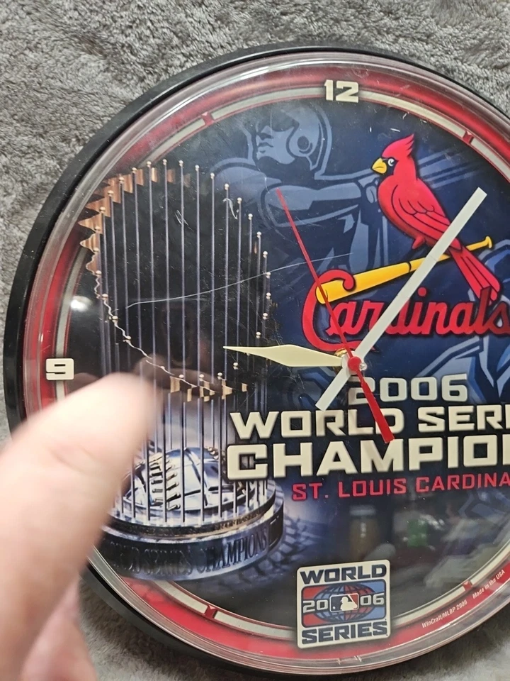 St Louis Cardinals 2006 World Series Champions Wall Clock STL MLB - Image 3 of 4