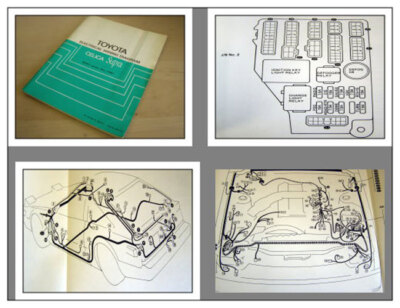 Wiring diagram manual Schaltpläne Werkstatthandbuch 82 Toyota Celica Supra MA61