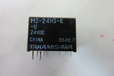 3 Stück TAKAMISAWA MZ-24HS-K-U Relais 24V DC 1 Wechsler  NOS