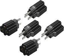 5Pack 15 Amp Household Plug to 20 Amp Adapter Nema 5-15P to 5-20R 5-15P New