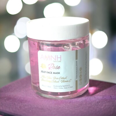 AMINNAH Rose Jelly Face Mask 4 oz NWOB