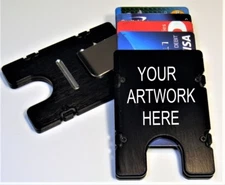 Custom Design Billetvault Mens Wallet/Credit Card Holder, Personalize