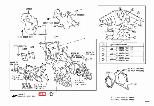 Genuine Lexus IS350 GSE36 GSE31 GSE26 GSE21 3.5 Front Crankshaft Crank Oil Seal - Picture 20 of 20