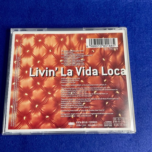 Ricky Martin – Livin' La Vida Loca Japan CD Single ESCA8018 w/OBI - Picture 5 of 9