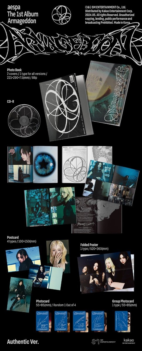 aespa 1stアルバム『Armageddon』　CDプレイヤー　ver. Amazon.com: aespa Armageddon 1st Album Contents+Tracking