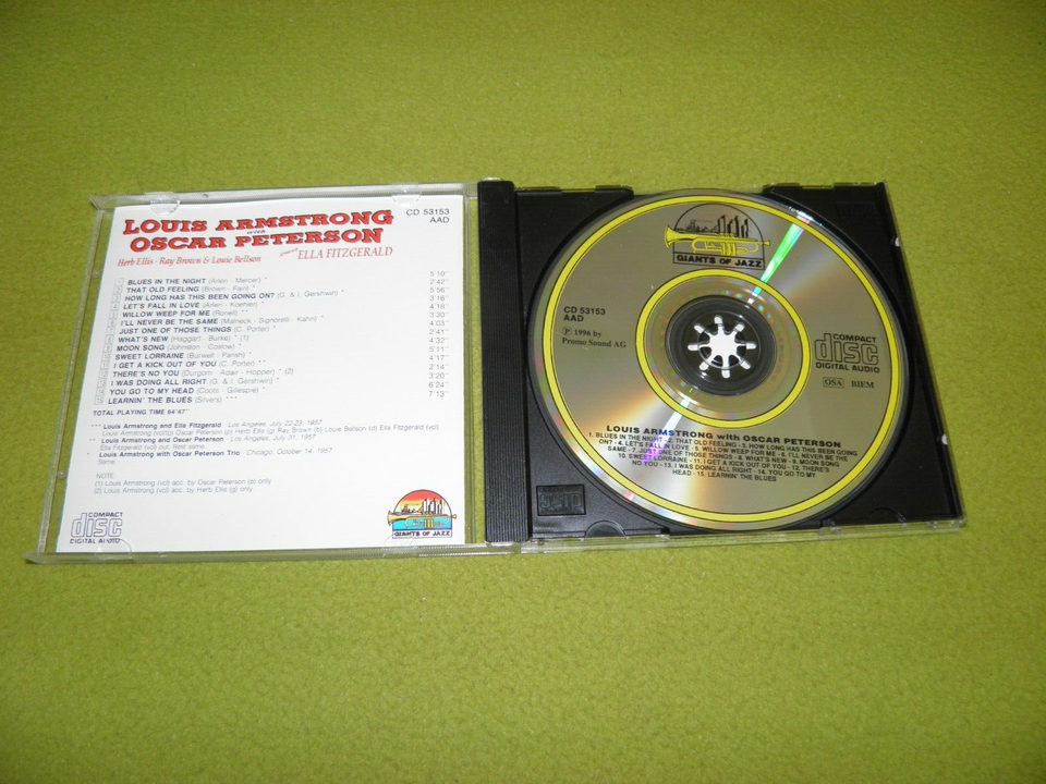 Louis Armstrong With Oscar Peterson, Herb Ellis, Ella Fitzgerald RARE
