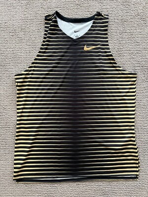 Nike Pro Elite Gold Medalist Track & Field Shot Put Singlet CW2678-077 Men's XL