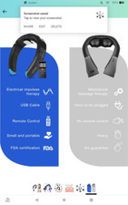OSITO TENS Pulse Neck Massager Conveniently Portable for Nerve Pain Relief