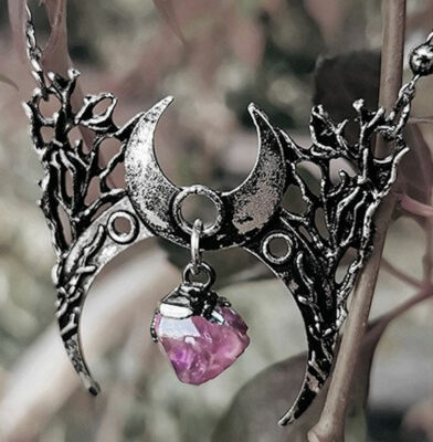Kette Halskette Collier Restyle Mond Halbmond Magie Nugoth