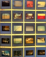 Lot of 120 Vtg Slides Travel, People Views, Animals, 1960s 1970s in sheets