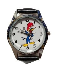 Woody Woodpecker Cartoon Leather Band Wrist Watch
