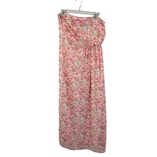 Zara Floral Strapless Maxi Dress Women's Medium Garden Flowers Multicolor Fairy