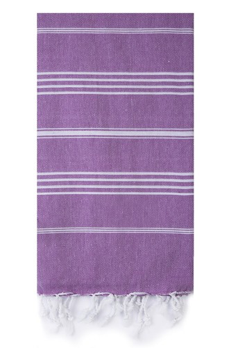 Purple Turkish Towel, Bathroom Towel, Beach Towel, Spa Travel Towel, Peshtemal - Picture 1 of 8