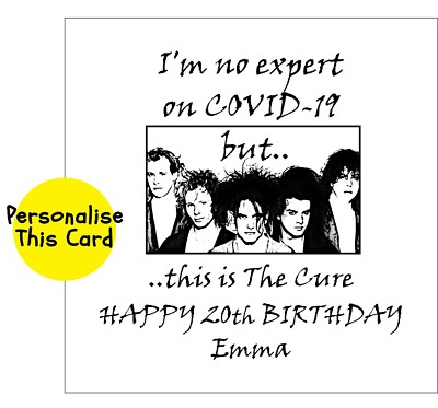 THE CURE music band Funny Happy Birthday Personalised ...