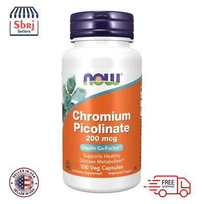 Picolinato de Cromo 200mcg Apoya Niveles Saludables de Azucar en la Sangre 100t