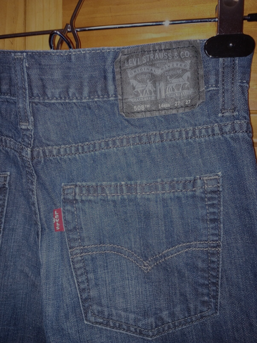 14 in boys size (or girls) Levis 508 Jeans Tapered 27 x 27 Made in Egypt in 2012 - Picture 13 of 24