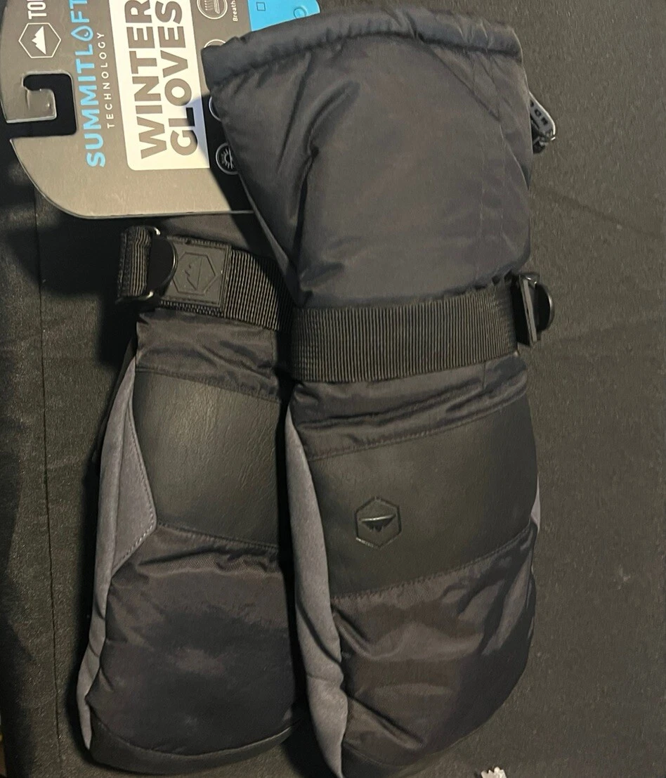 Tough Summitloft Technology Medium /Large Winter Sport Gloves Mittens Black