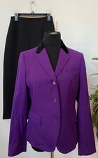 NWT Talbots/Dressbarn Mismatched Women s Purple Black 2 PC Skirt Suit Sz 8, 213