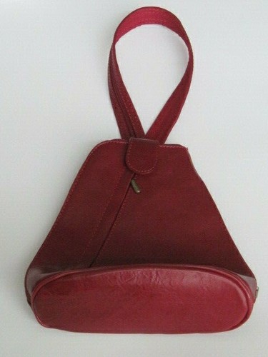 Vera Pelle Silvia purse backpack, red 