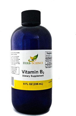 Vitamin B2 Supplement - Riboflavin Drops Liquid Extract - for Headache Relief...