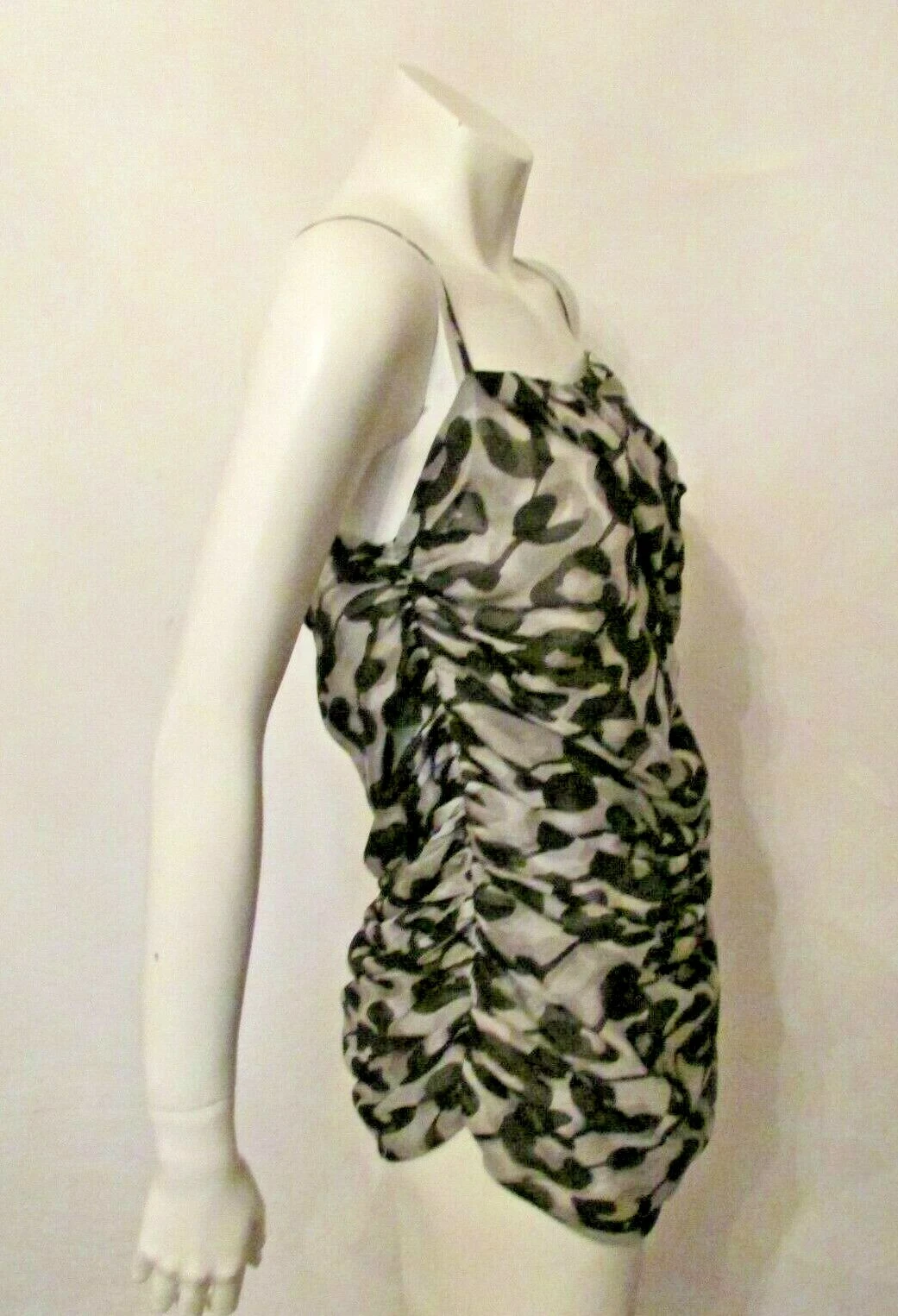 Camicetta drappeggiata seta stampa animalier Moschino economica e chic nuova con etichetta 12 made in Italy