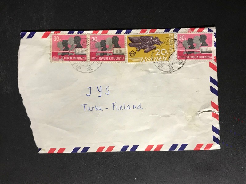 Indonesia #780//B242 Cover to Finland 1970-1999 Cover #793