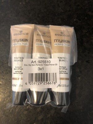 Lot of 3 Essence My Skin Perfector Tinted Primer Matte Finish 1oz 30 Med Beige