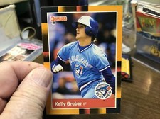 1988 Donruss Baseball's Best # 255 KELLY GRUBER BLUE JAYS