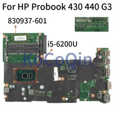 DA0X61MB6G0 830937-001 I5-6200U FOR HP Probook 430 440 G3 Motherboard 830937-601