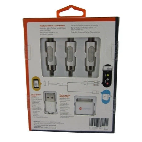 OEM Griffin AV композитный аудио видео RCA кабель адаптер для Apple iPhone 3GS/4/4S - Изображение 2 из 4