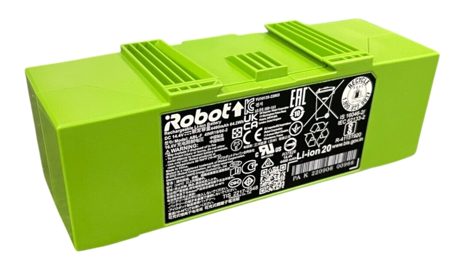 Batteria ABL-F 14.4V 4460mAh Per IRobot Roomba I3 I7 J7 E5 E6 – Ricambio Li-ion 62.4Wh, Con Protezione Integrata