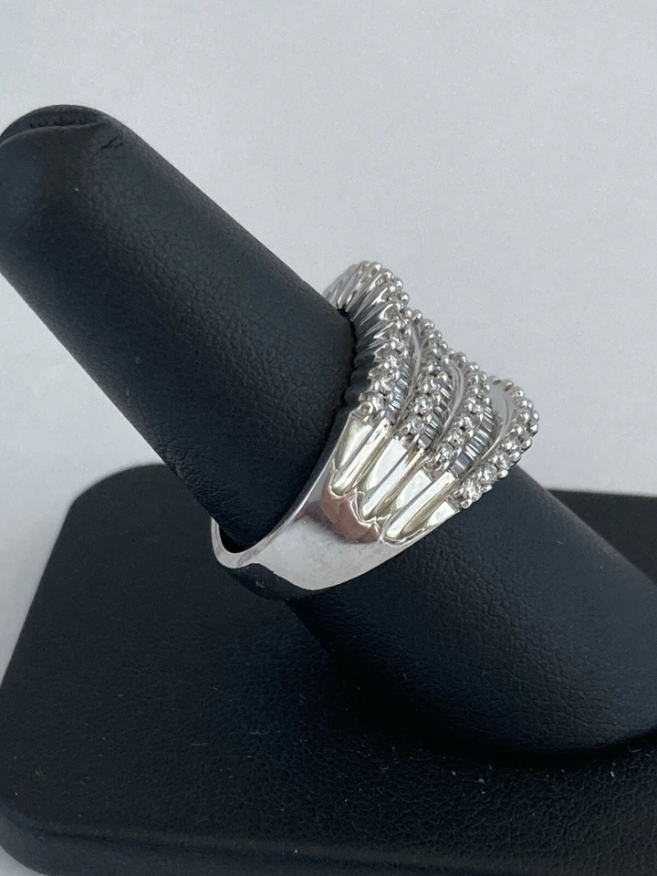 Anillo de varias filas de diamantes EFFY® Collection EFFY Foto 3 de 4