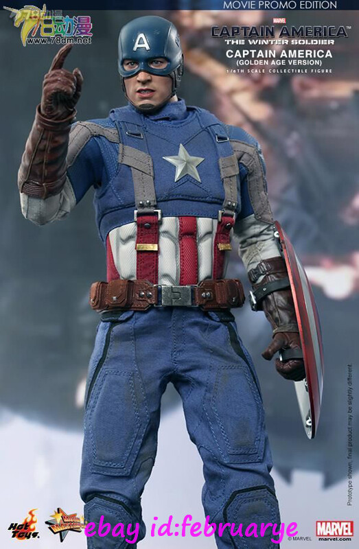 Perfect Hottoys 1/6Scale Mms240 Captain America (Golden Age