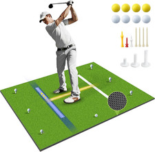 Golf Mat 5X4Ft Golf Hitting Mat Pad, Thicken Golf Swing Mat, Golf Practice Mat f