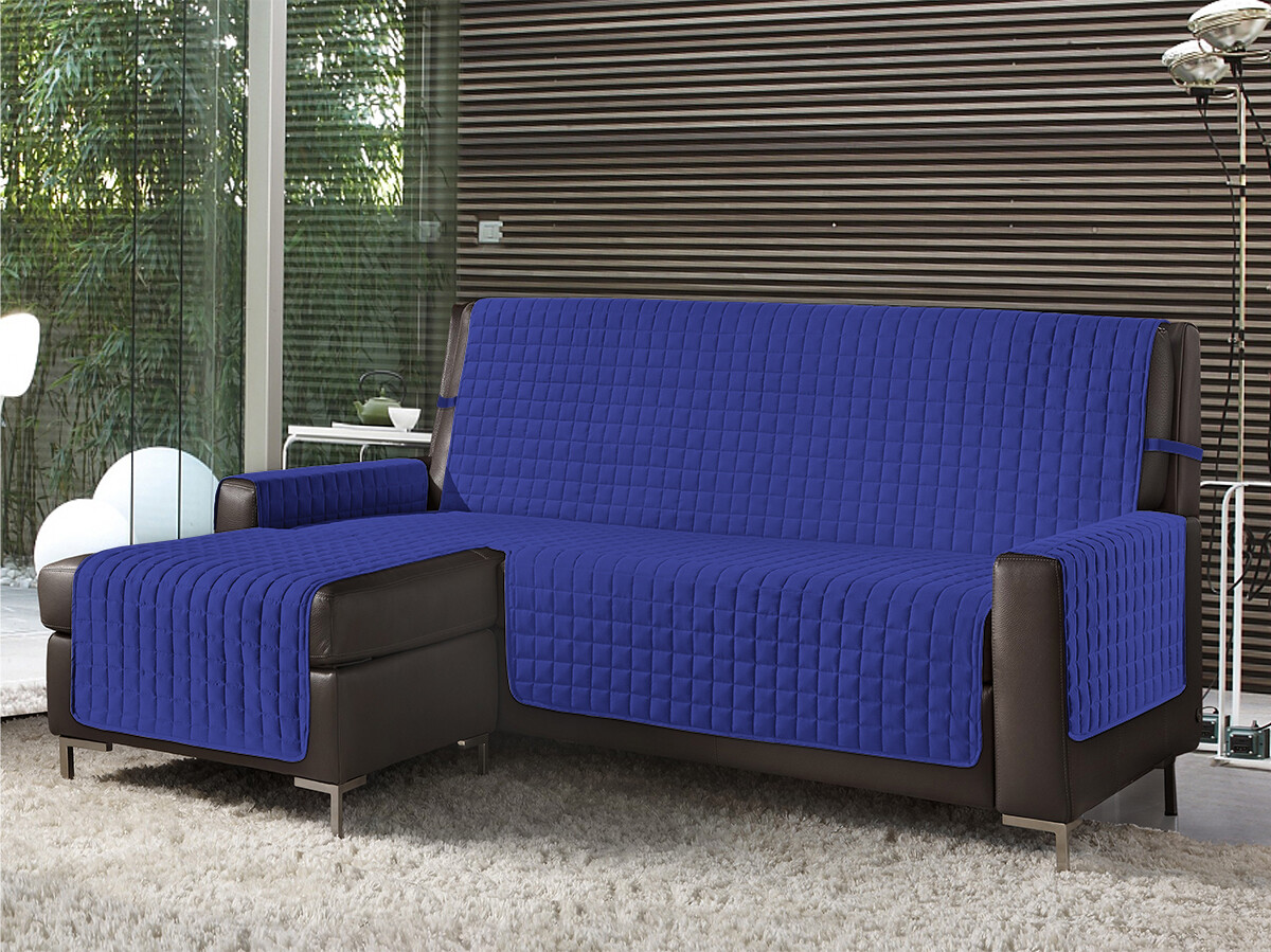 Funda Sofá Chaise Longue Derecha/Izquierda Reversible Acolchada Antimanchas