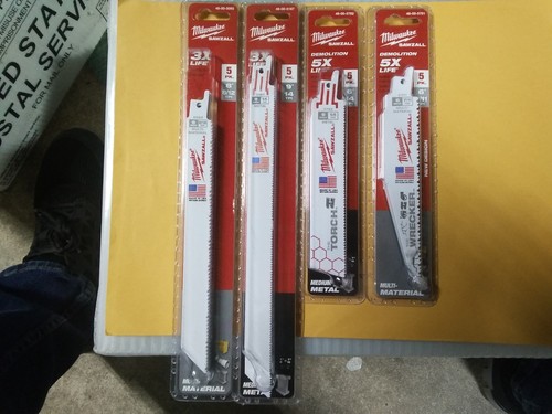 4 EA MILWAKEE BLADES PACKS 48-00-5093, 5187, 5782, 5701 NEW IN PACKS - 第 1/7 張圖片
