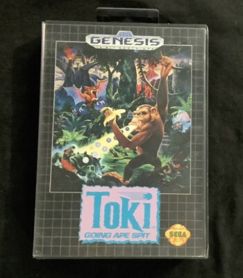 Toki: Going Ape Spit (Sega Genesis, 1992) Complete CIB W/ Manual
