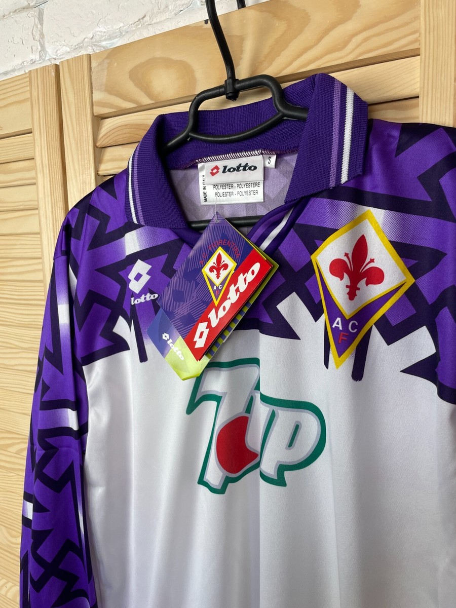 FIORENTINA VERY RARE JERSEY AWAY FOOTBALL SHIRT 92 93 LONG