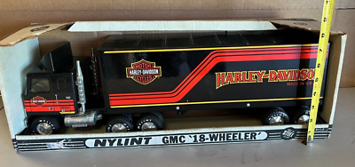 NYLINT ハーレーダビッドソン コンボイ　トラック　ンテージ　GMC Harley Davidson NYLINT GMC 18-WHEELER STEEL TOY TRACTOR TRAILER NO