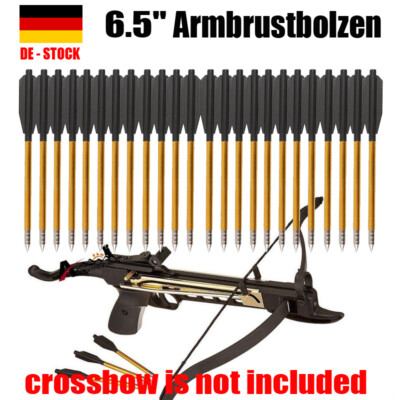 6,5'' Bolzen Aluminum Bolzen Pfeile für 50-80Lbs Bow Hunting 12 -60 stk DE-Stock