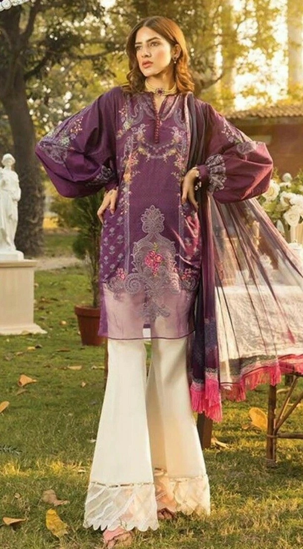 Maria B Stitched Lawn Replica Kameez Salwar Readymade Summer Suit S.M.L.XL D-05