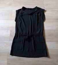 M&S Limited Collection Black Studded Tunic Dress Christmas Party Evening UK14