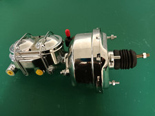 7 Street Hot Rod Power Brake Booster Master Cylinder Chrome Brakes Custom Car