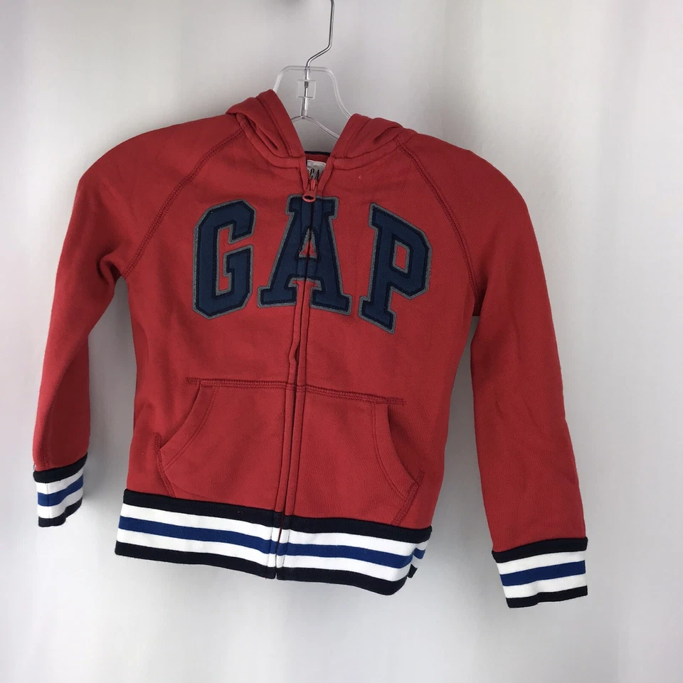 Sudadera con capucha Gap Kids Boy talla (XS) 4-5 roja y azul usada Foto 2 de 4